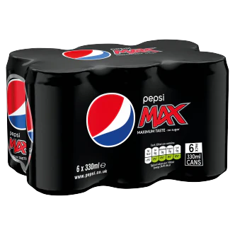 Pepsi max 6 pack 6x330ml